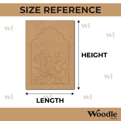 Peacock Jharokha Pre Marked MDF Design 2