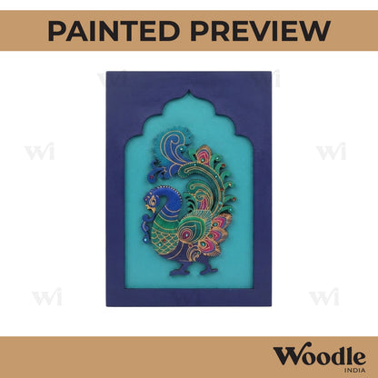 Peacock Motif Jharokha Pre Marked MDF Design 2
