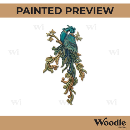 Peacock Motif Pre Marked MDF Design 1