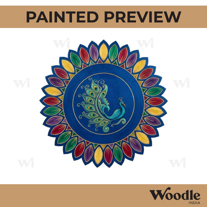 Peacock Pre Marked Base MDF Design 1