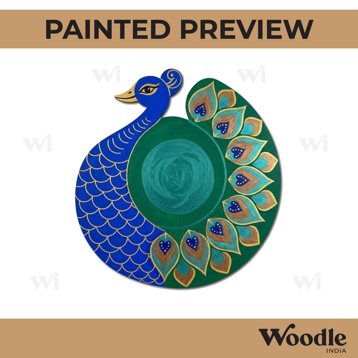 Peacock Pre Marked Base MDF Design 7
