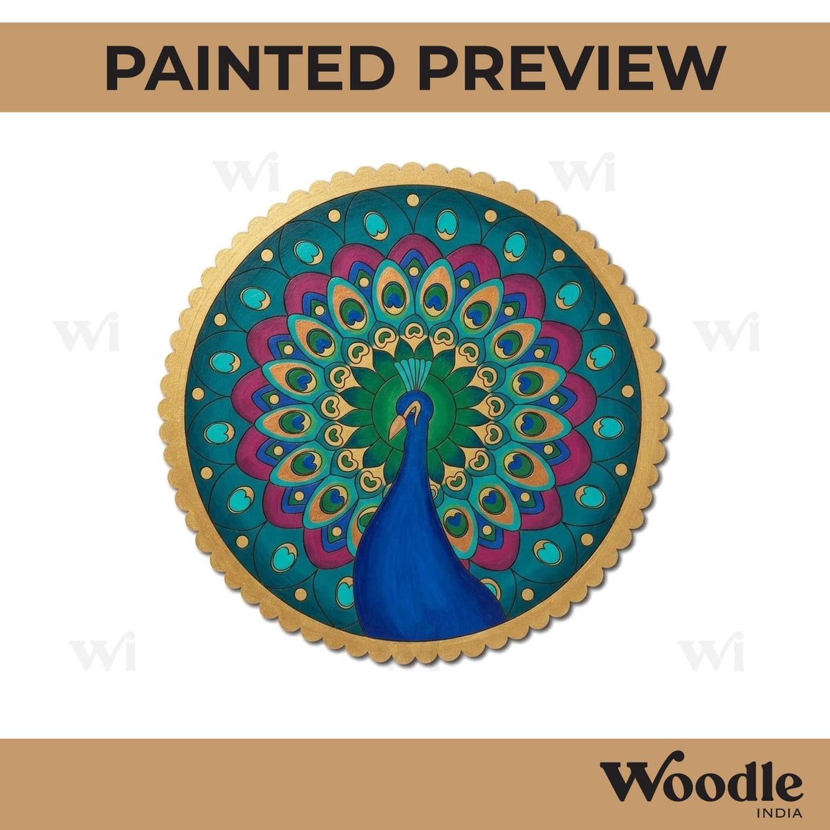 Peacock Pre Marked Base MDF Design 8