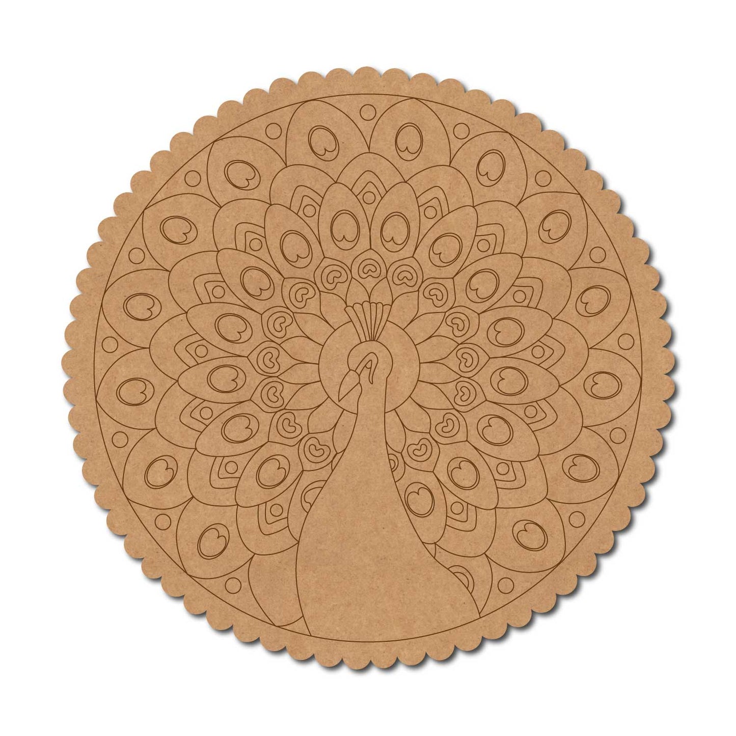 Peacock Pre Marked Base MDF Design 8