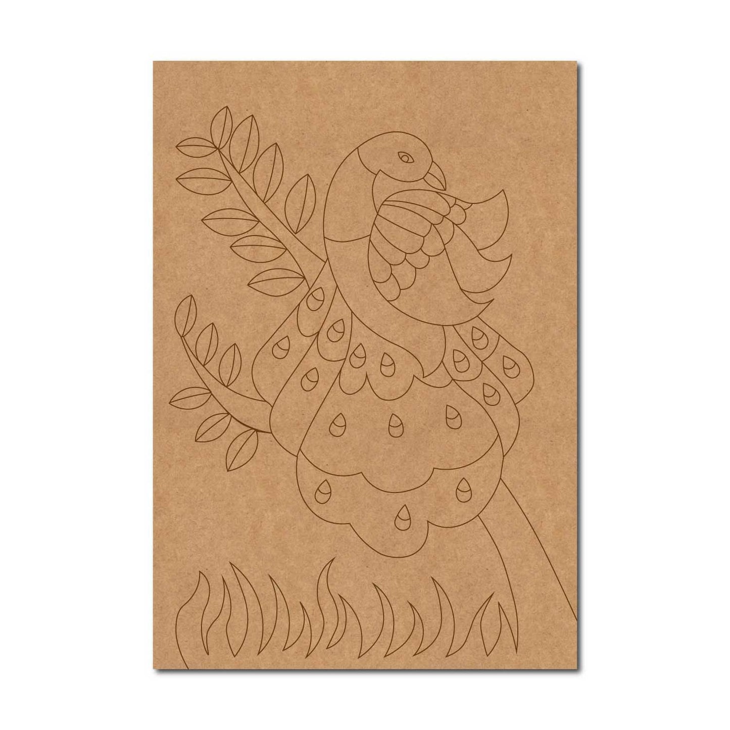 Peacock Pre Marked Base MDF Design 9