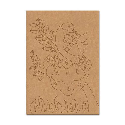 Peacock Pre Marked Base MDF Design 9