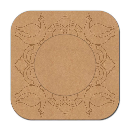 Peacock Pre Marked Frame MDF Design 1