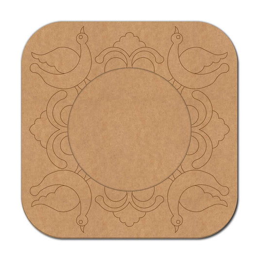 Peacock Pre Marked Frame MDF Design 1