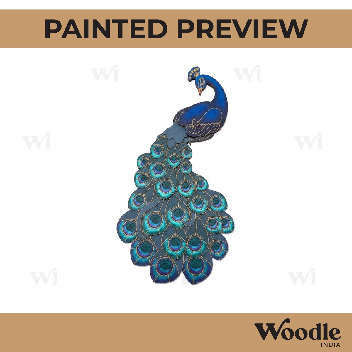 Peacock Pre Marked MDF Design 1