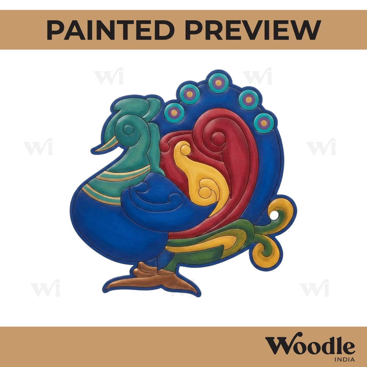 Peacock Pre Marked MDF Design 11