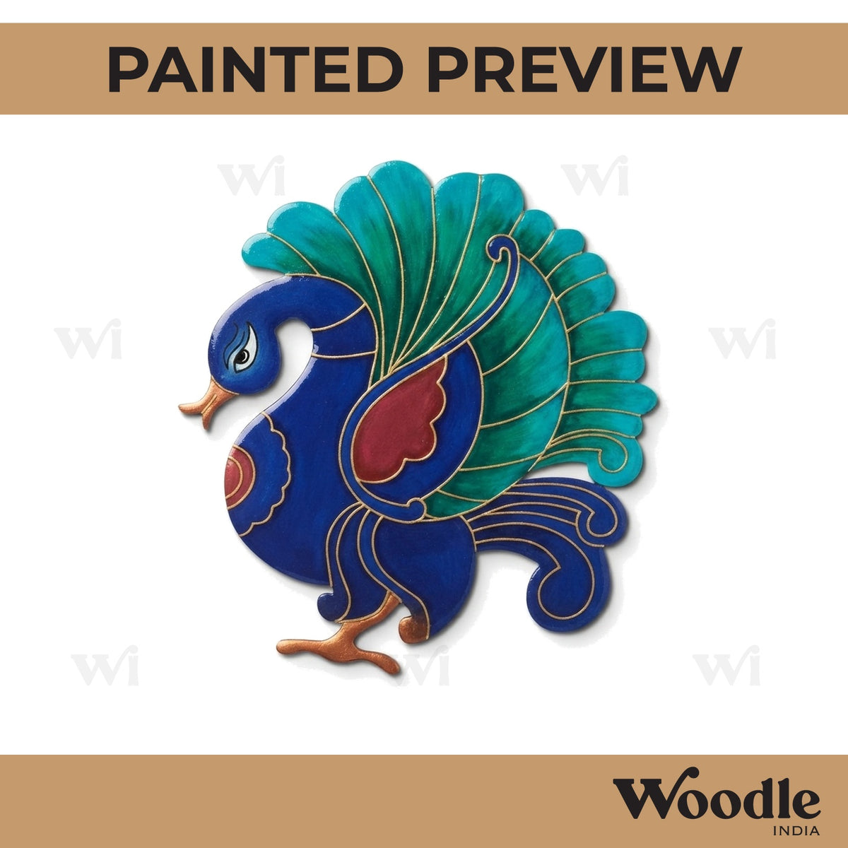Peacock Pre Marked MDF Design 12