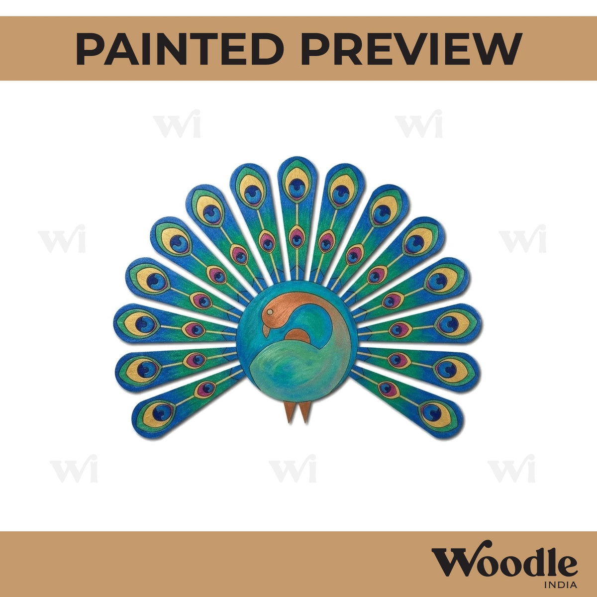 Peacock Pre Marked MDF Design 14