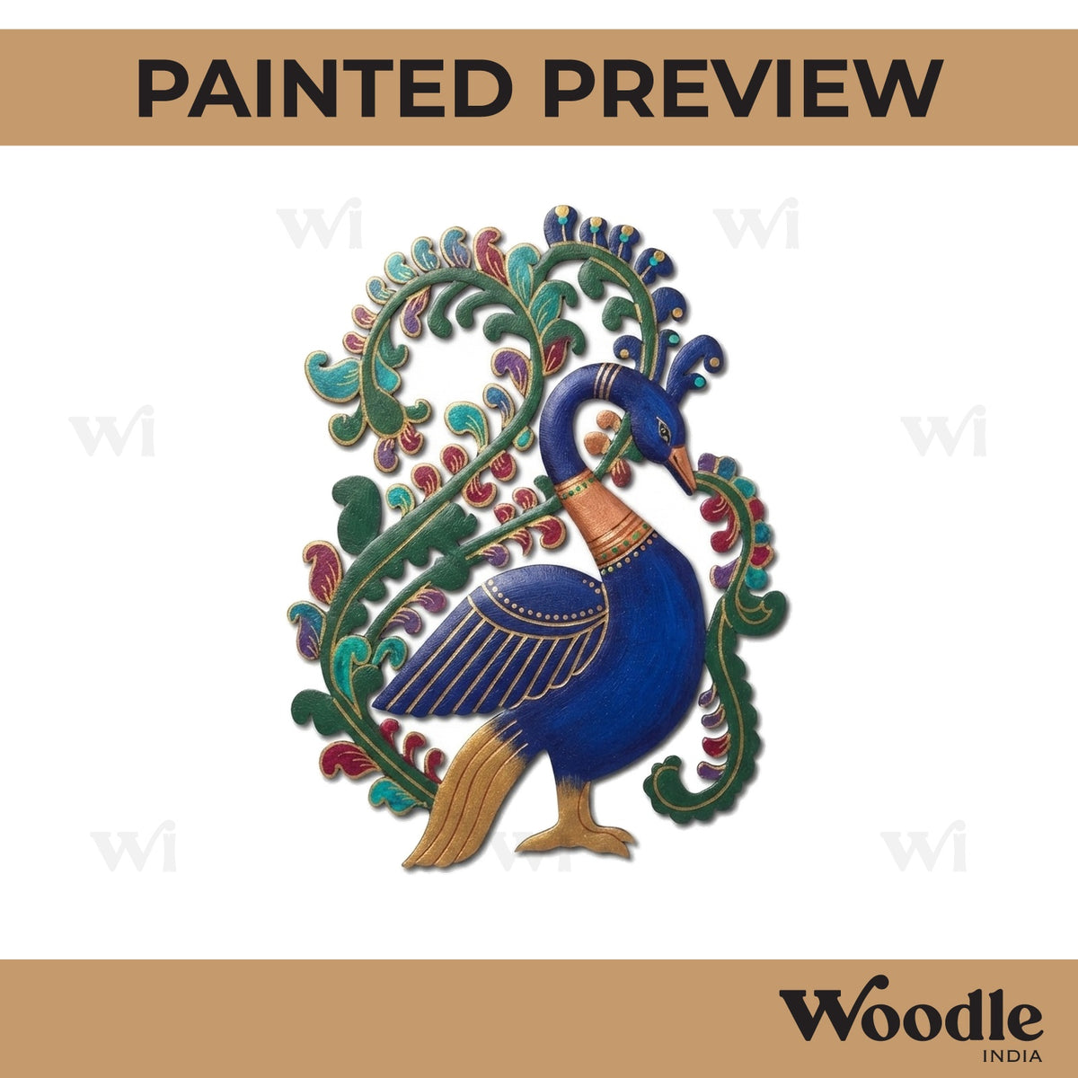 Peacock Pre Marked MDF Design 21