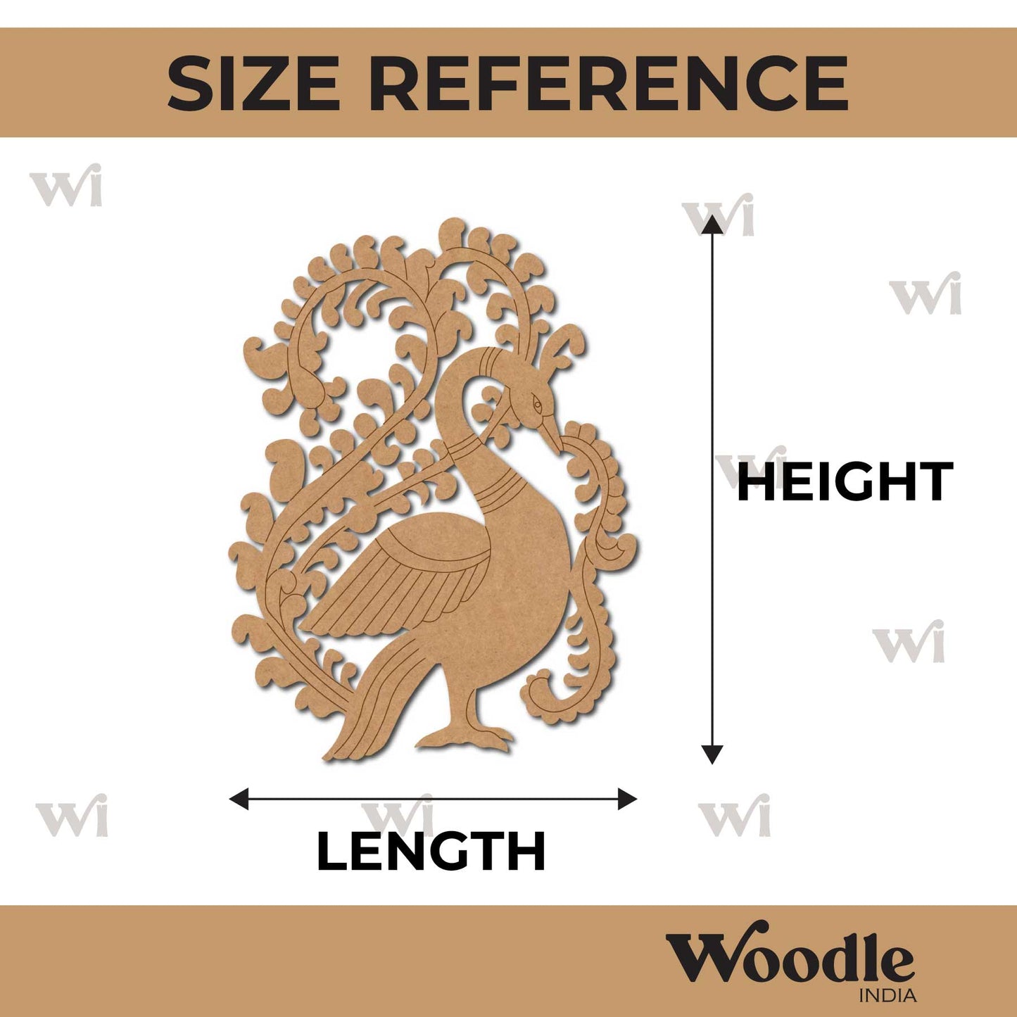 Peacock Pre Marked MDF Design 21