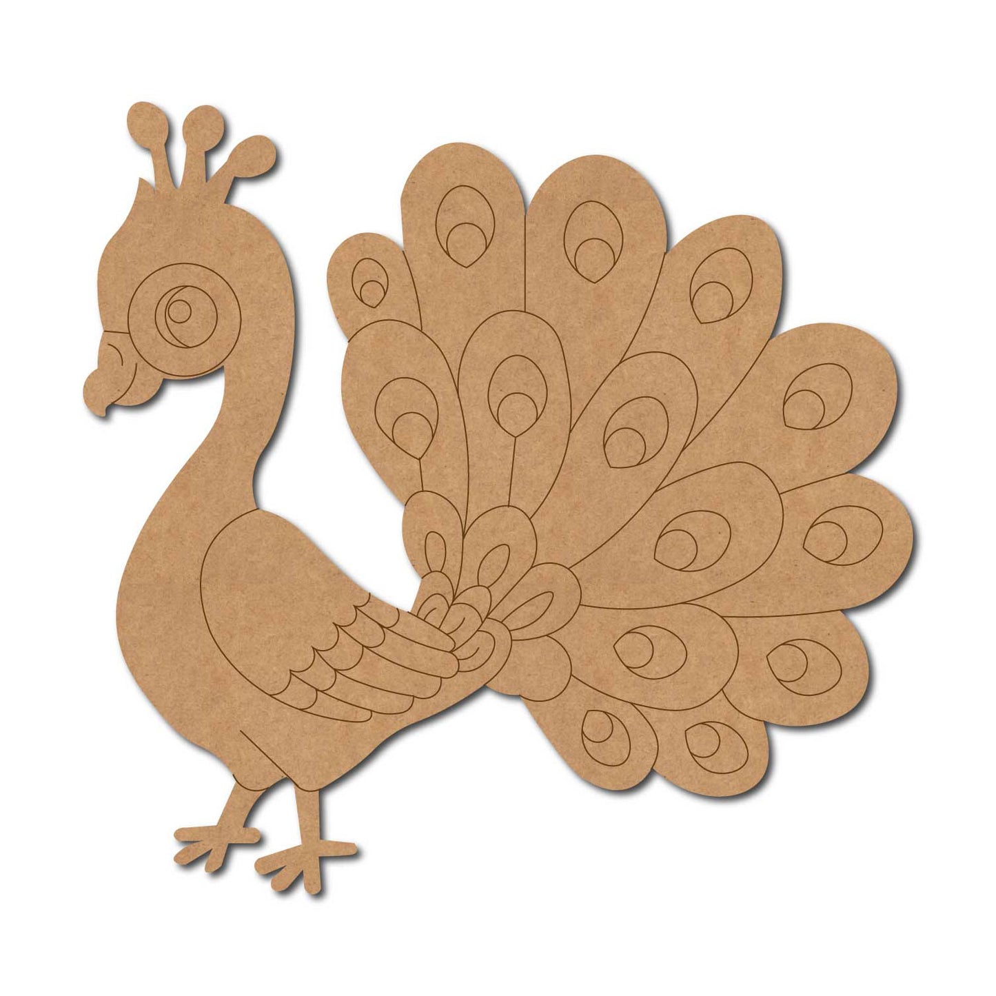 Peacock Pre Marked MDF Design 23