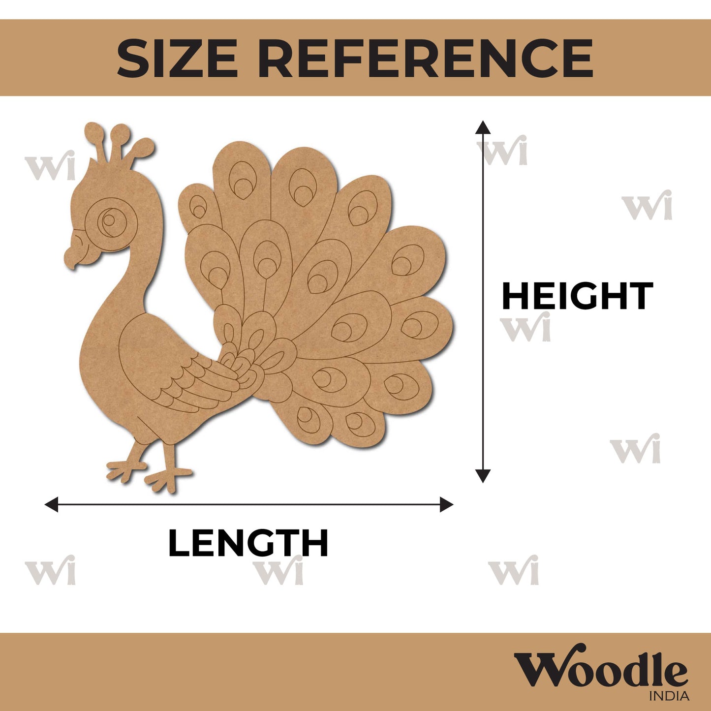 Peacock Pre Marked MDF Design 23