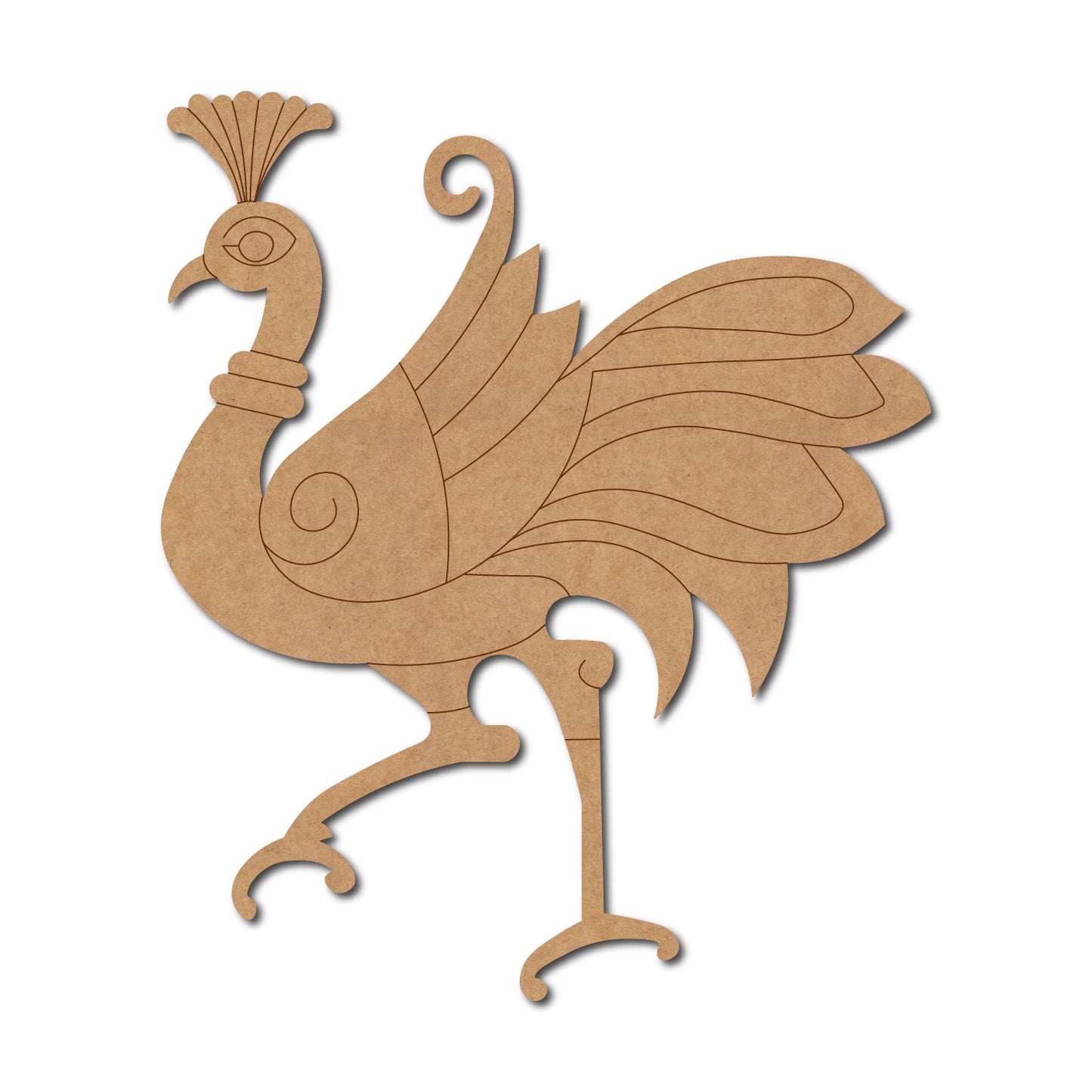 Peacock Pre Marked MDF Design 24
