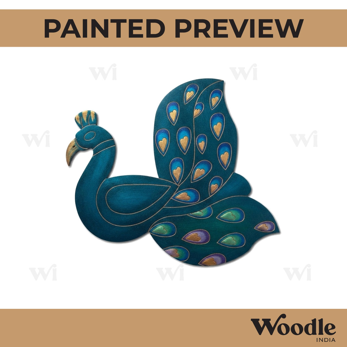 Peacock Pre Marked MDF Design 25
