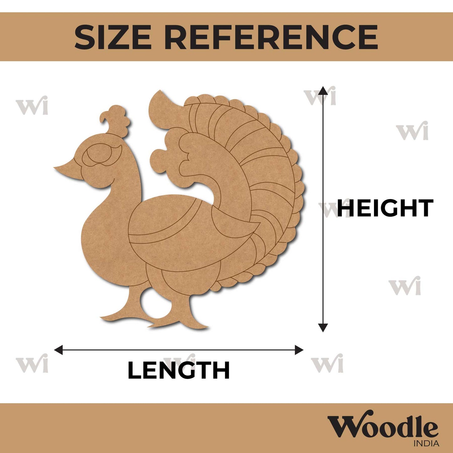 Peacock Pre Marked MDF Design 26