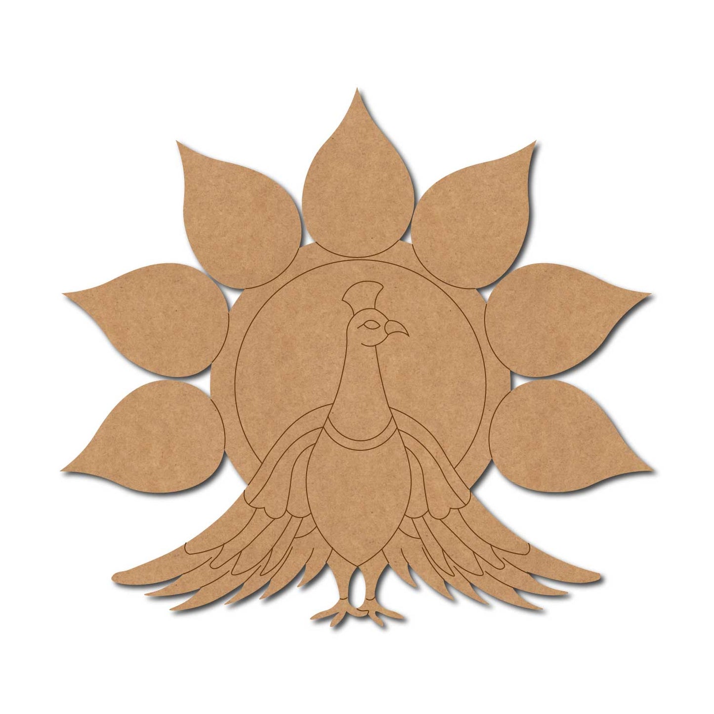 Peacock Pre Marked MDF Design 27