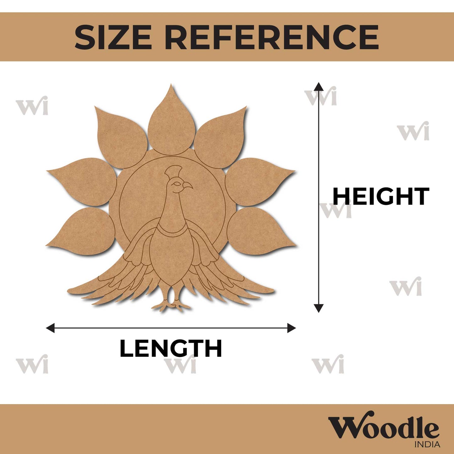Peacock Pre Marked MDF Design 27