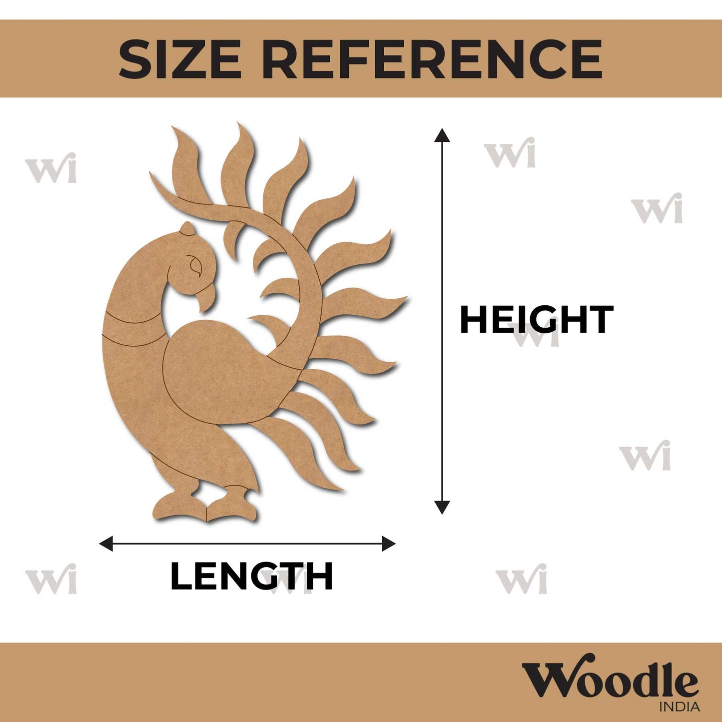 Peacock Pre Marked MDF Design 28