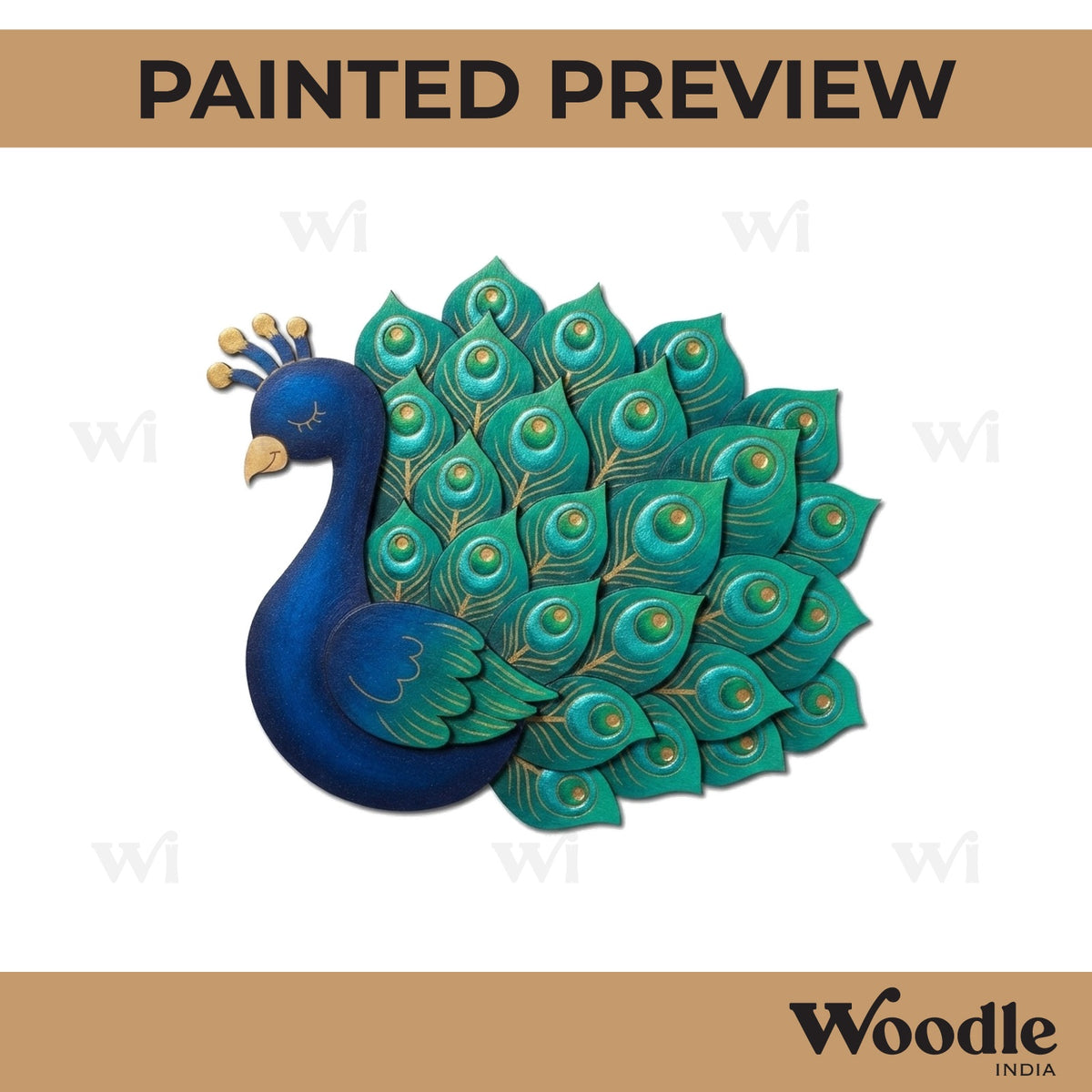 Peacock Pre Marked MDF Design 4