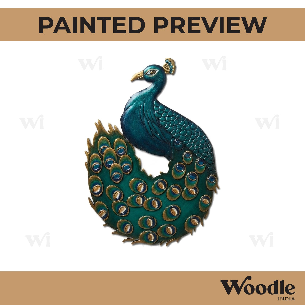 Peacock Pre Marked MDF Design 6