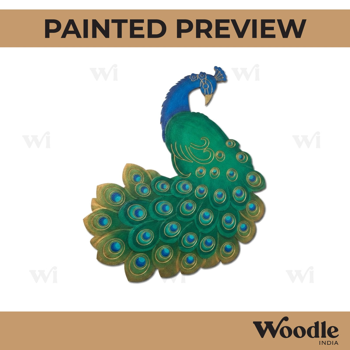 Peacock Pre Marked MDF Design 7