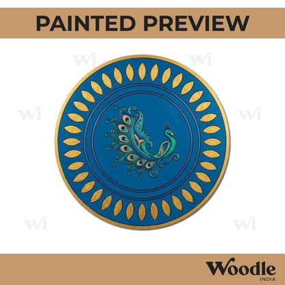 Peacock Pre Marked Round MDF Design 10