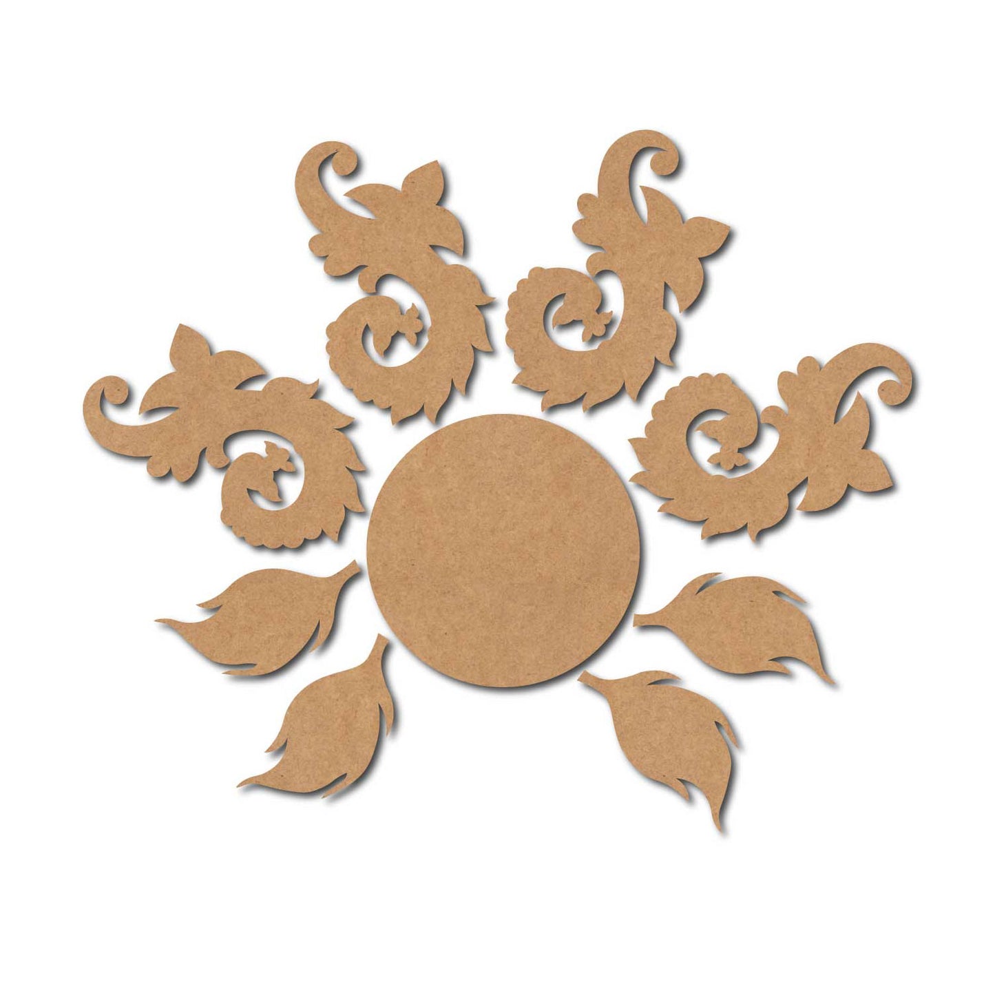 Peacock Rangoli Cutout MDF Design 2