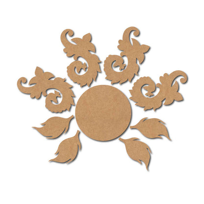 Peacock Rangoli Cutout MDF Design 2