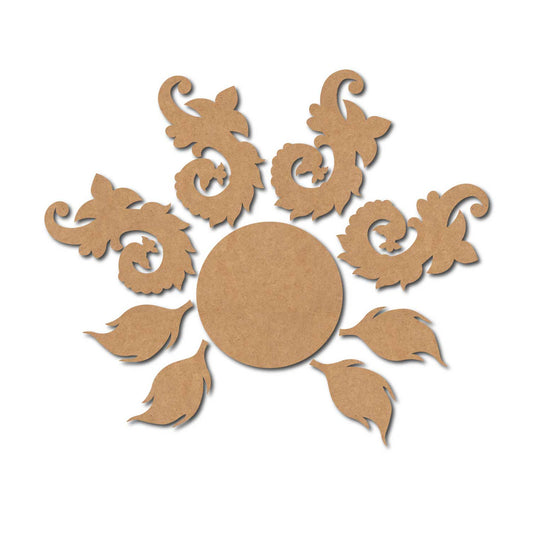 Peacock Rangoli Cutout MDF Design 2