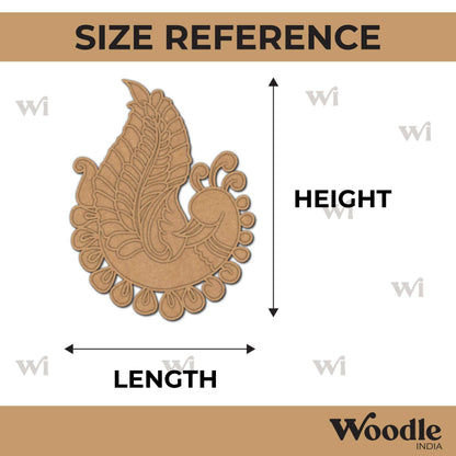 Peacock Reusable Rangoli Base MDF Design 6