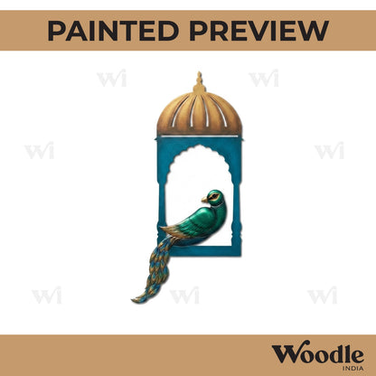 Peacock Temple Pre Marked MDF Design 1