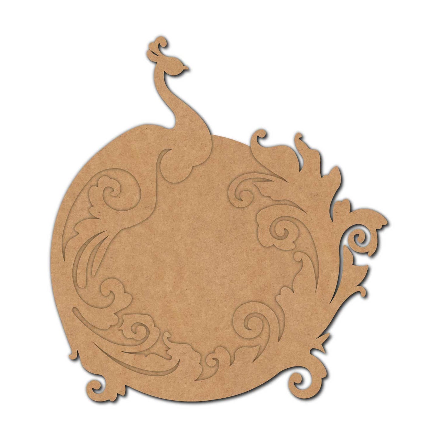 Peacock Two Layered Base MDF Design 1