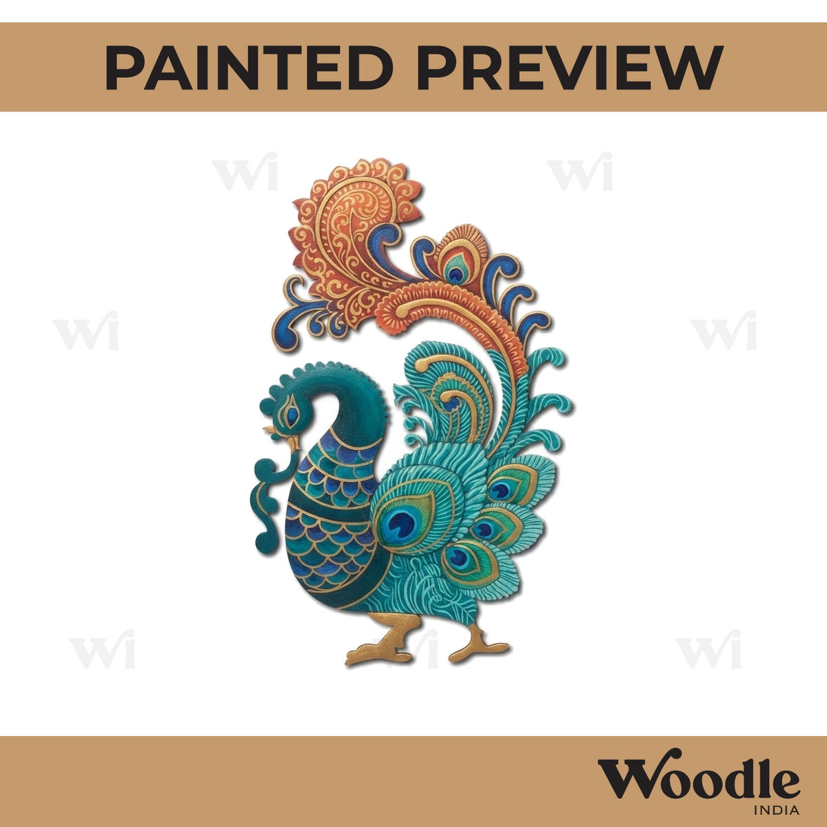 Peacock Pre Marked MDF Design 20
