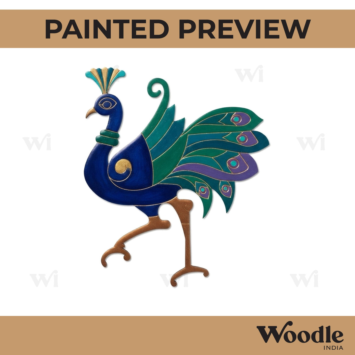 Peacock Pre Marked MDF Design 24