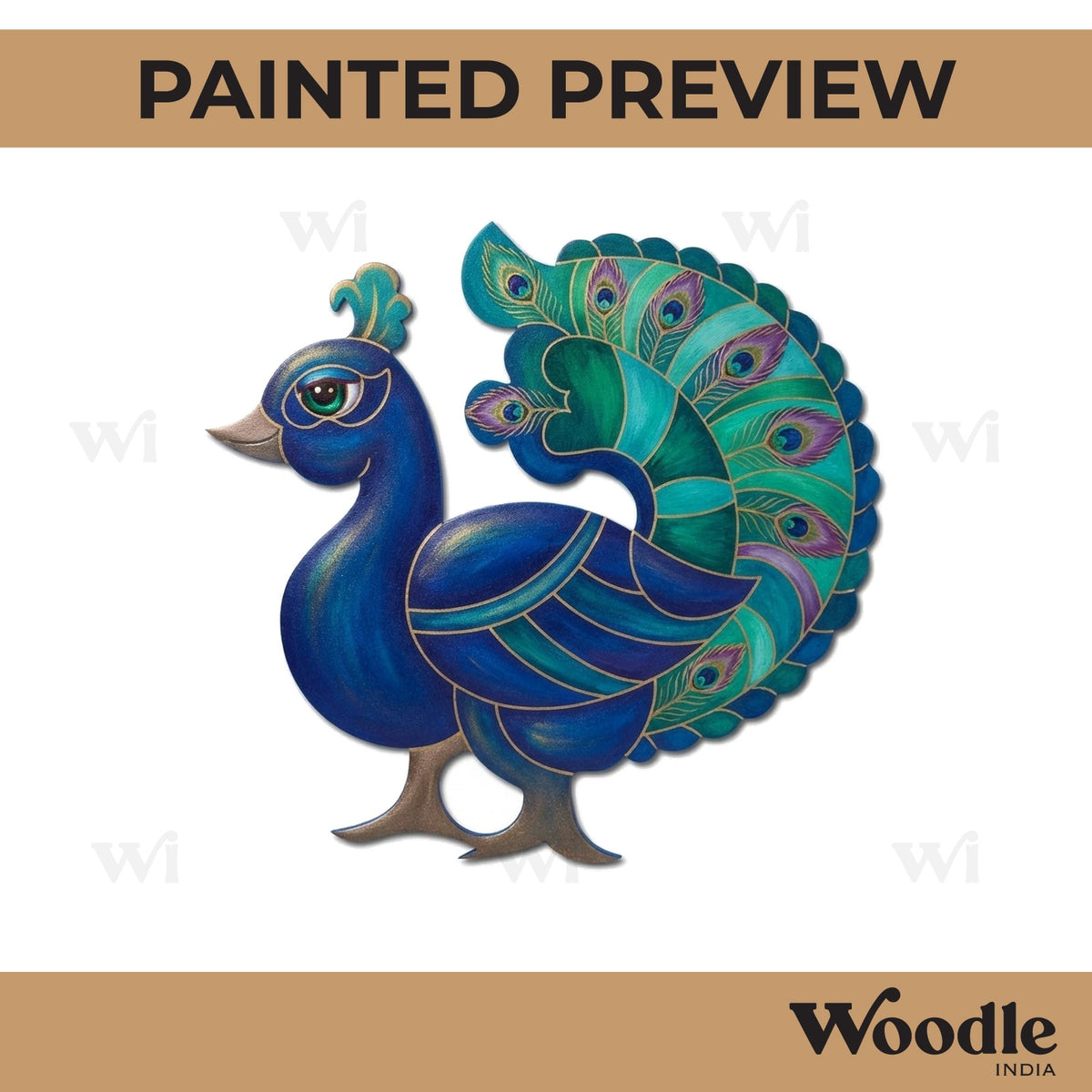 Peacock Pre Marked MDF Design 26