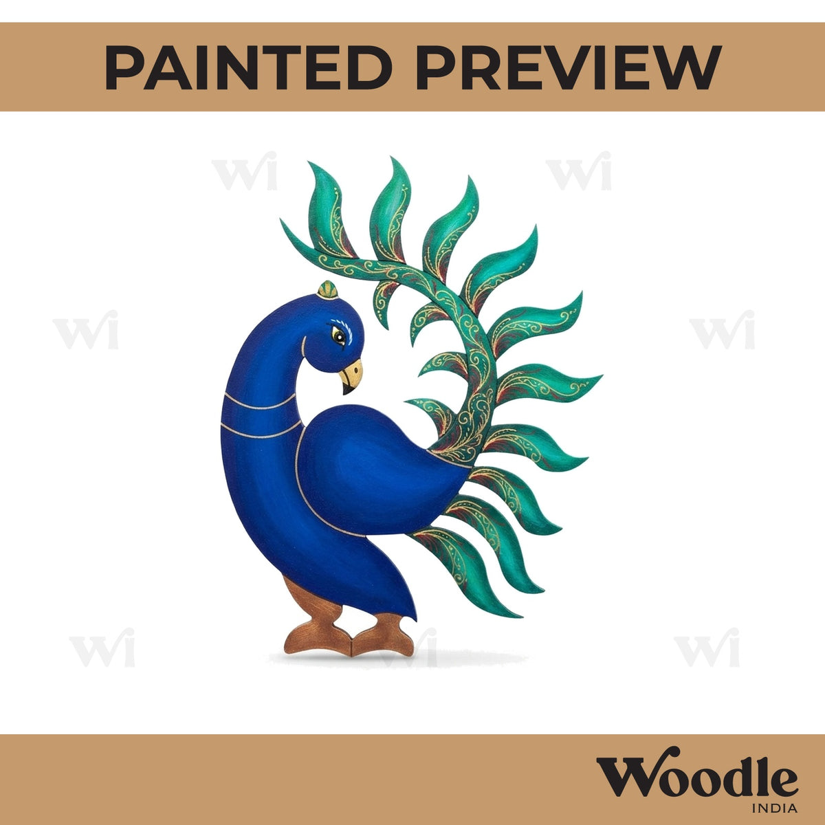 Peacock Pre Marked MDF Design 28