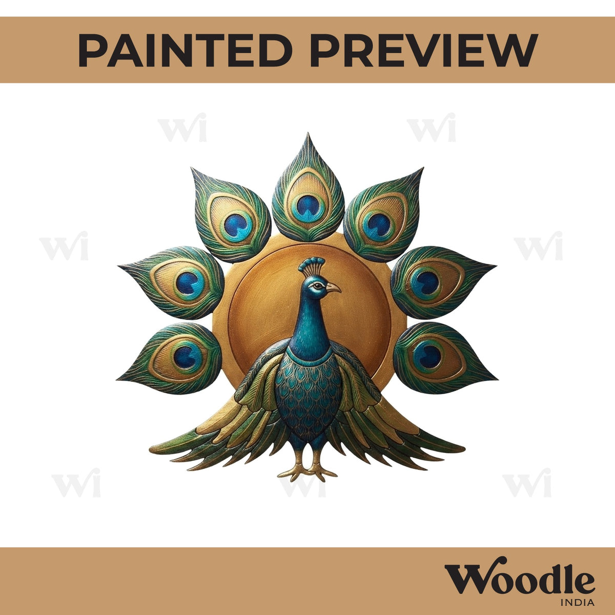 Peacock Pre Marked MDF Design 27