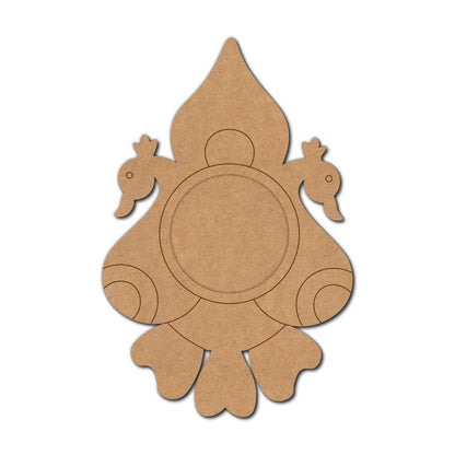 Peacocks Diya Tealight Holder Pre Marked MDF Design 1