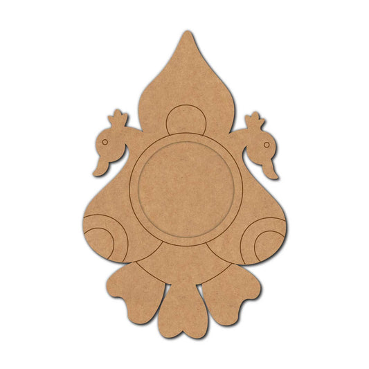 Peacocks Diya Tealight Holder Pre Marked MDF Design 1