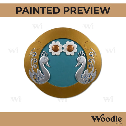 Peacocks Diya Tealight Holder Pre Marked MDF Design 2