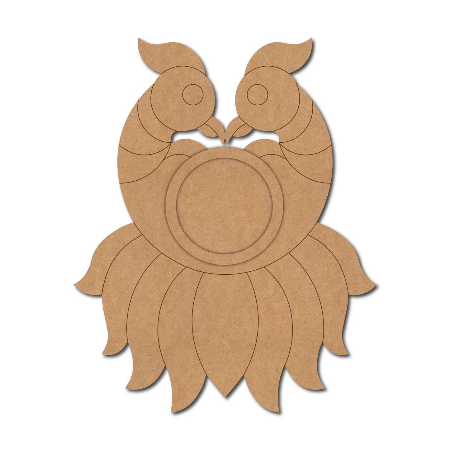 Peacocks Diya Tealight Holder Pre Marked MDF Design 3