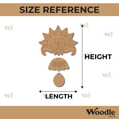 Peacocks Shubh Labh Pre Marked Base MDF Design 1