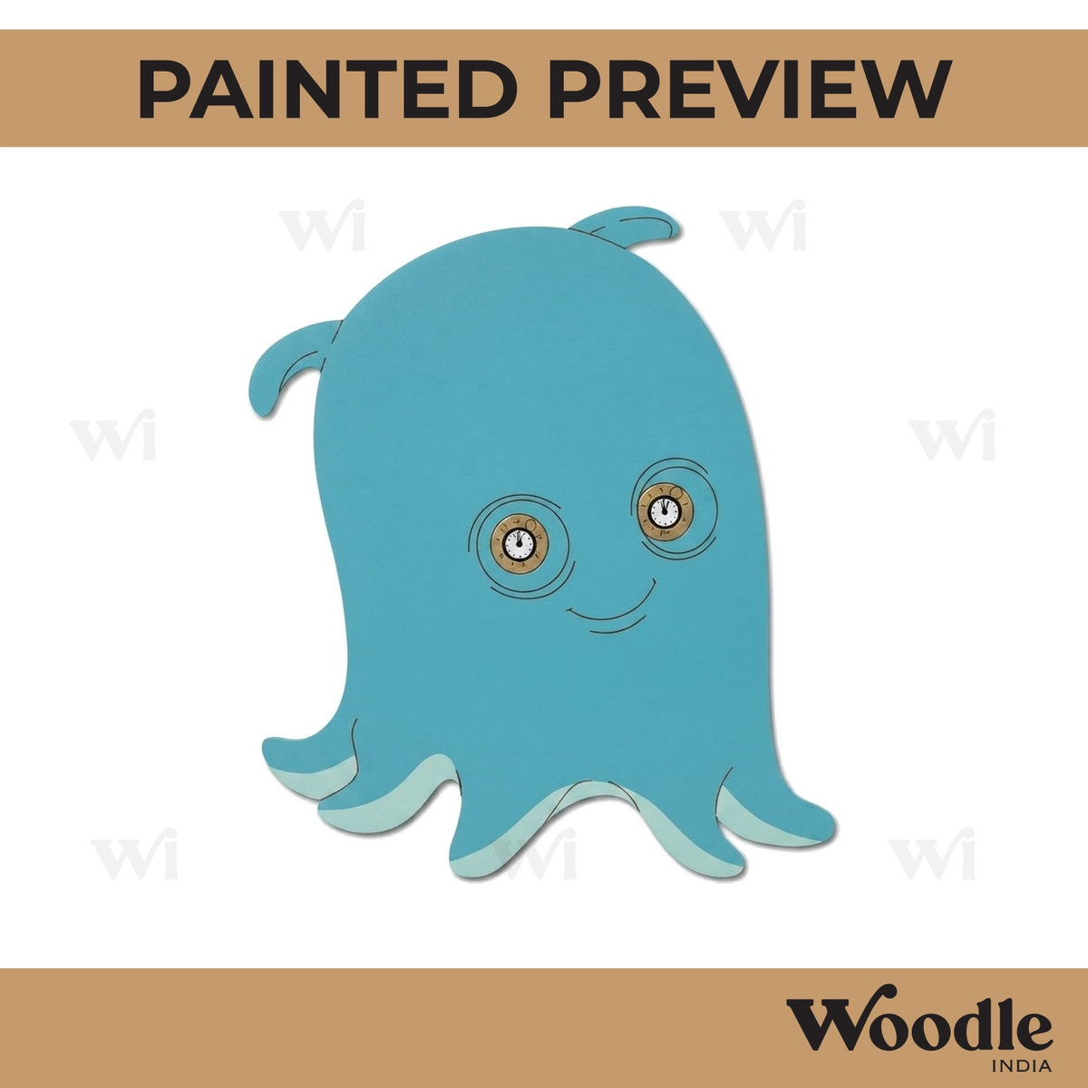 Pearl Octopus Finding Dory Pre Marked MDF Design 1