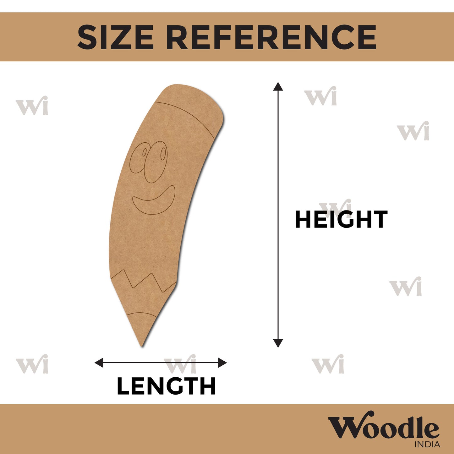 Pencil Pre Marked MDF Design 1