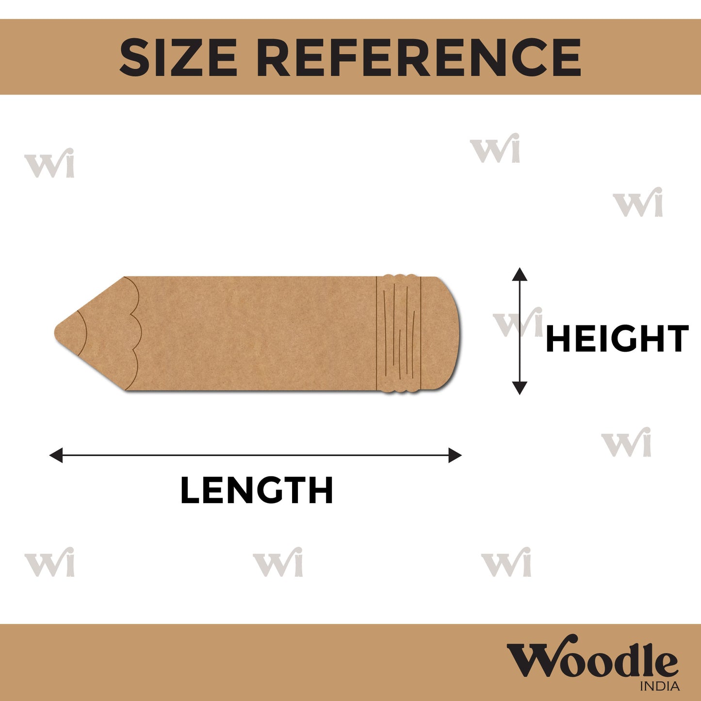 Pencil Pre Marked MDF Design 2