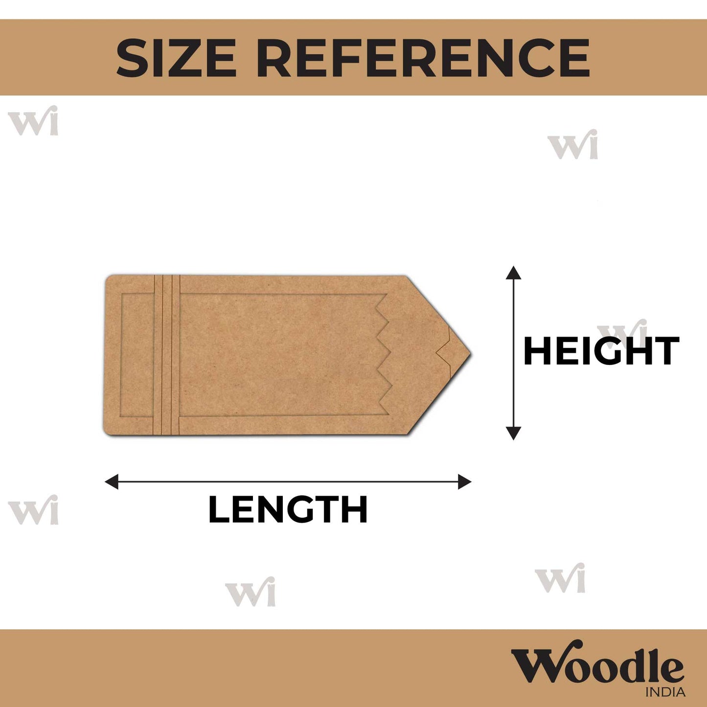 Pencil Two Layered Base MDF Design 1