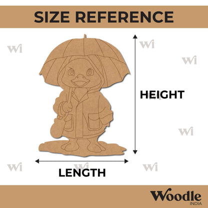 Penguin Under Umbrella Pre Marked MDF Design 1
